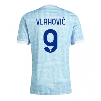 Billige Fotballdrakt Juventus Dusan Vlahovic #9 Replika Bortedrakt 2025-26 Kortermet